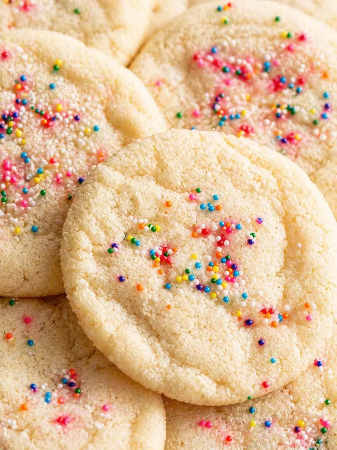Final plated Easy Sugar Cookies served as a hero shot