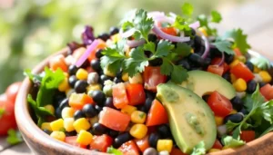 Southwest Salad with Cilantro Lime Dressing