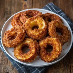 Air Fryer Cinnamon Apple Rings