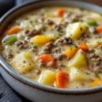 Creamy Potato & Hamburger Soup